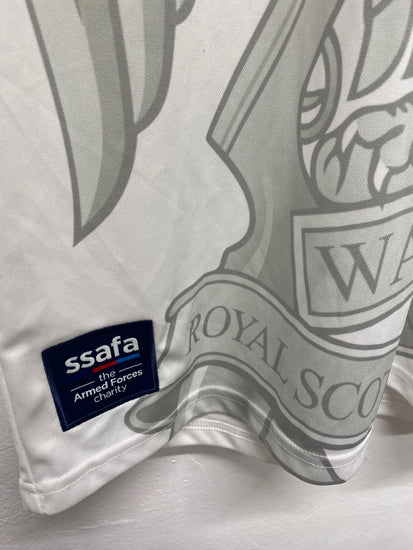 Rare Dundee fc 3rd strip 2018/19 ssafa Royal Scots Dragoons S/S MS479