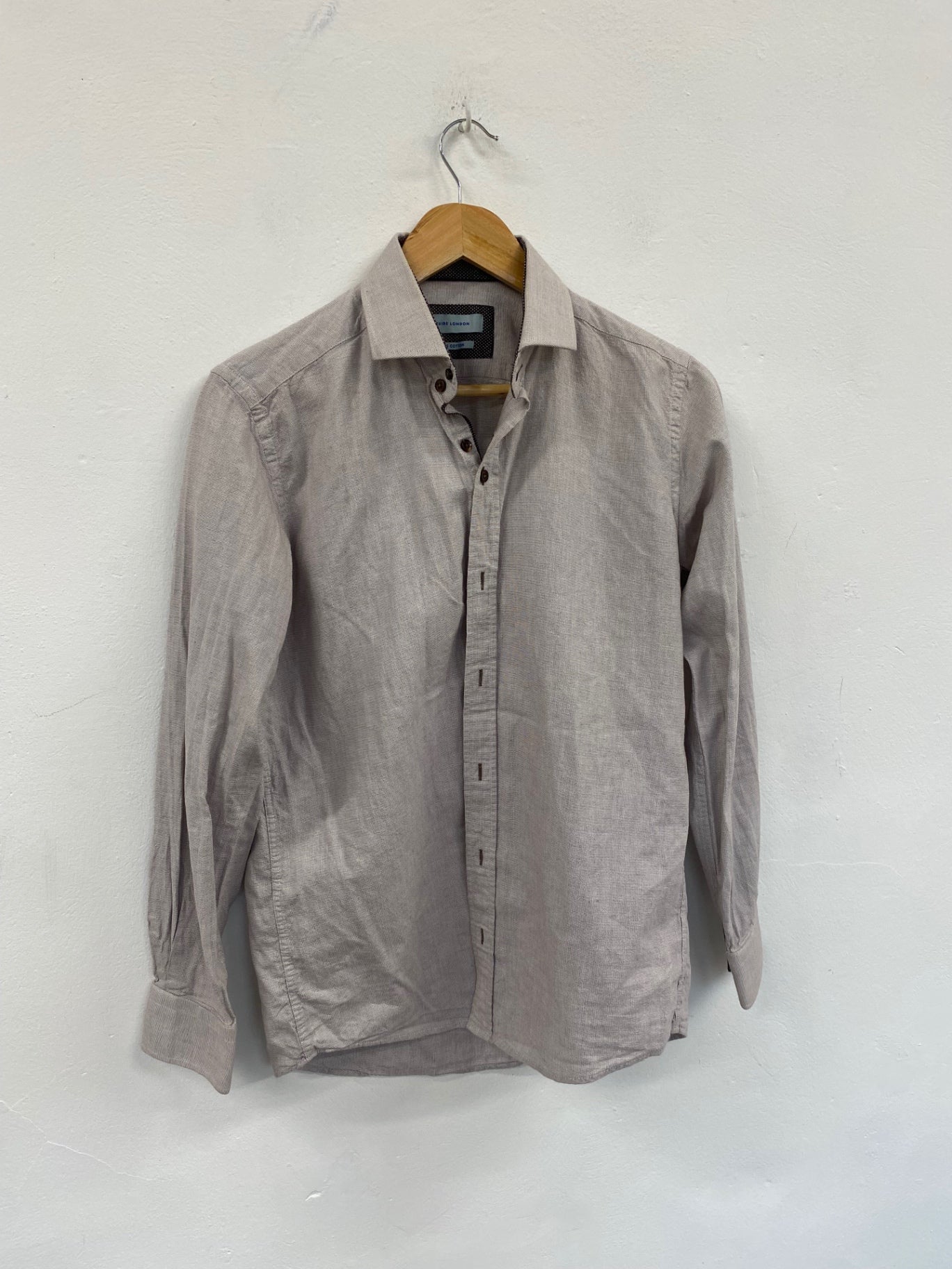 Fabulous Guide London smart casual Shirt UkM Beige & Brown MS479