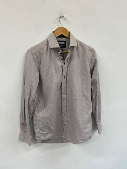 Fabulous Guide London smart casual Shirt UkM Beige & Brown MS479