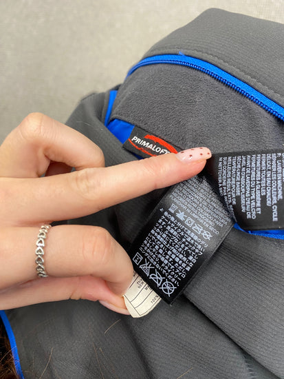 Fabulous The North Face Windbreaker primaloft UK M Grey Blue MS479