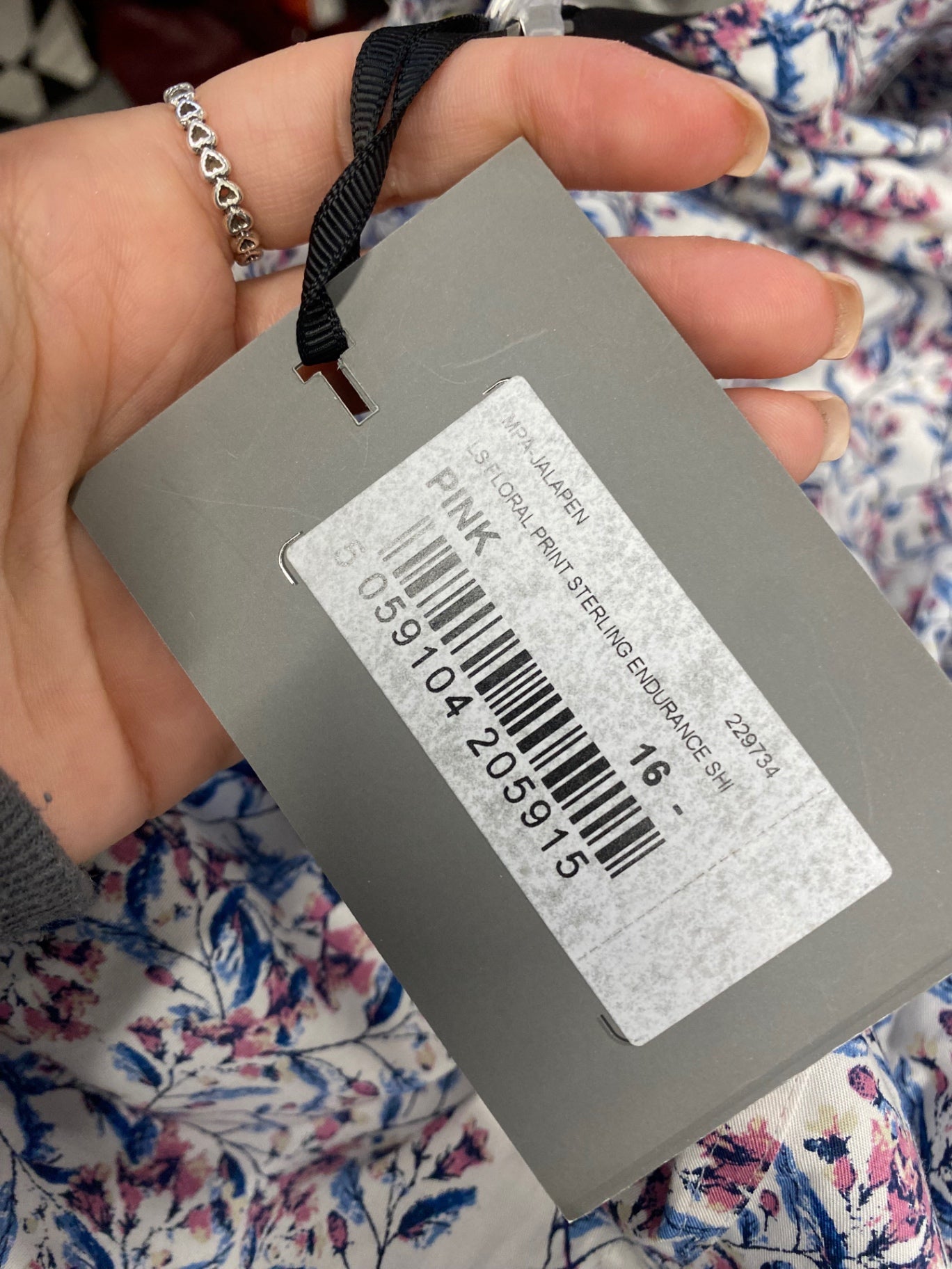 Fabulous Ted Baker Shirt UK 16 Pink blue floral jalapen KG480