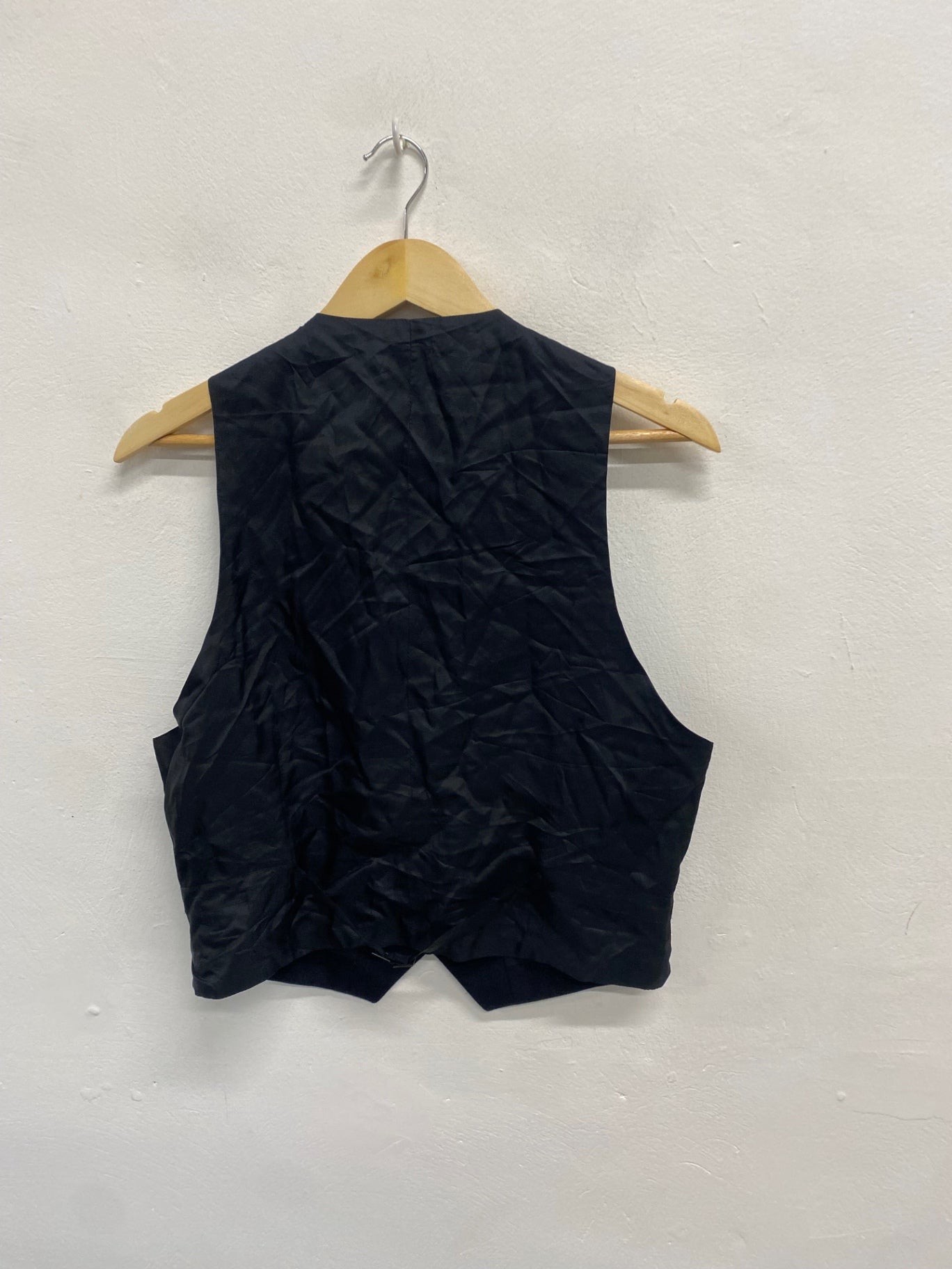 Fabulous traditional waistcoat teenager Prince Charlie ex hire 3 button UK 36 long Black