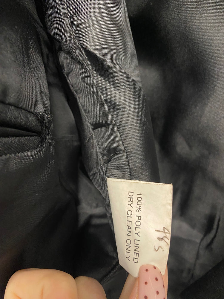 Fabulous traditional kilt jacket waistcoat Prince Charlie ex hire Uk 48 short Black #671 MD001