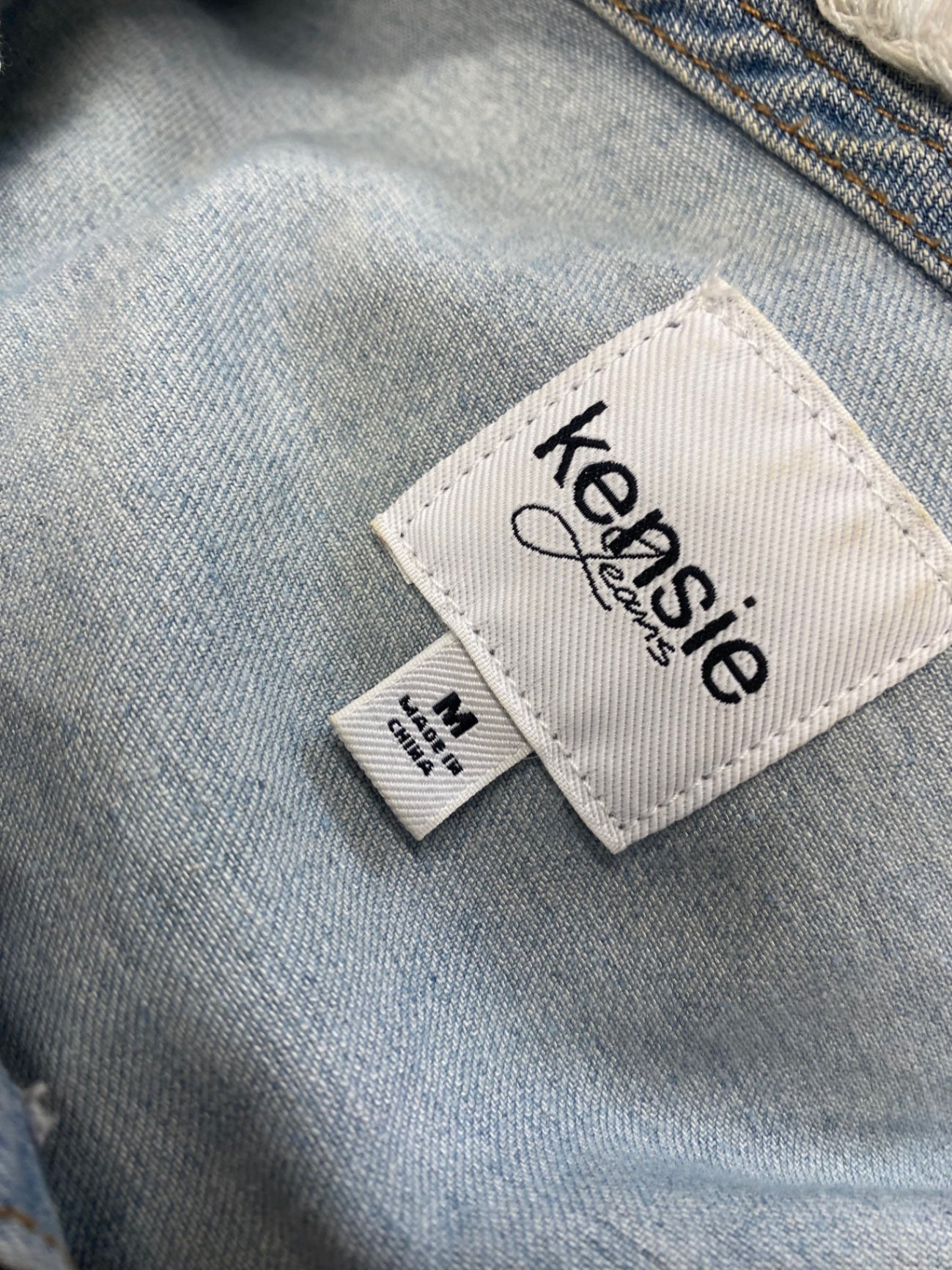 Fabulous Kensie Jacket UK M Light blue denim KG480