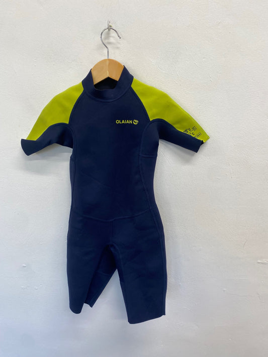 Fabulous kids Decathlon Wetsuit Age 8 Navy green MK482