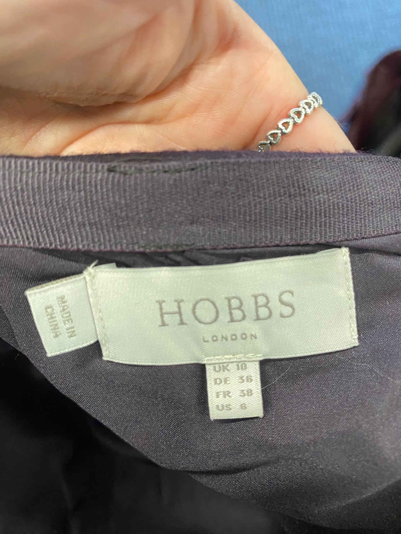 Fabulous Hobbs Pencil Skirt Uk 10 Purple formal MK482