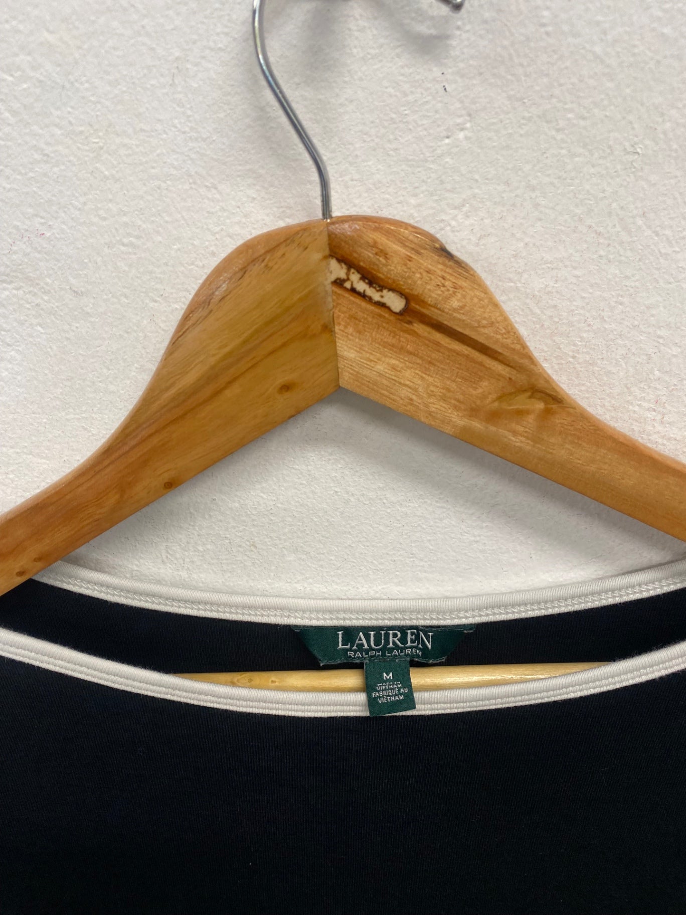 Fabulous Ralph lauren Blouse top UK M Black and White bow MK482