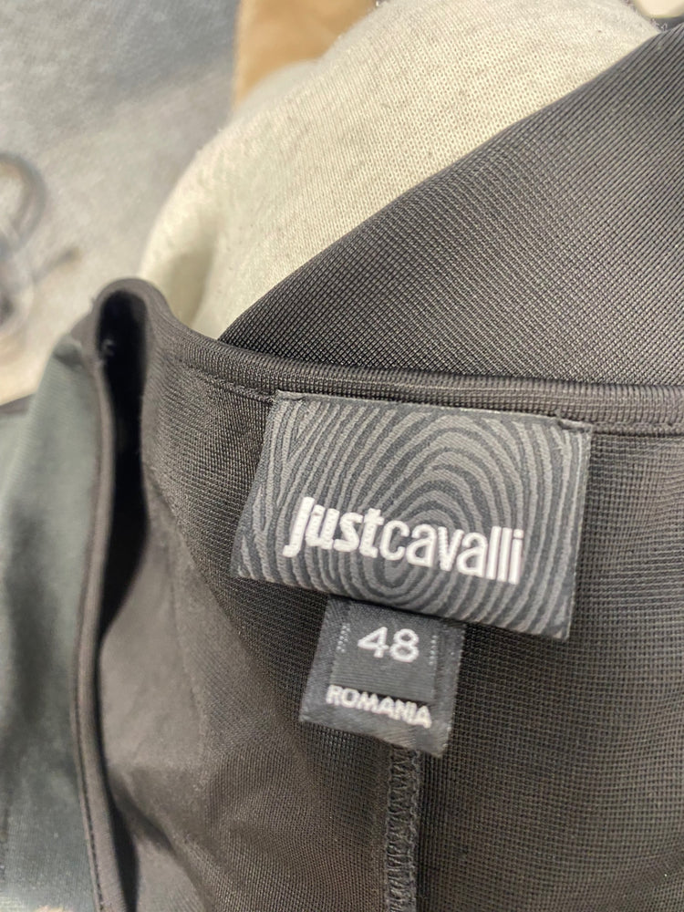 Fabulous Just Cavalli Midi Dress Uk 10 Pink butterfly y2k CP002