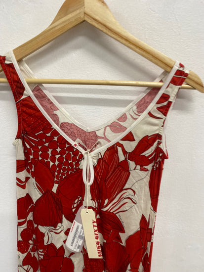Fabulous Miss Sixty Tank Top UK S Red floral