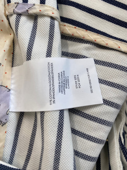 Fabulous Cabi flared sleeve pinstripe Blazer Uk8 Cream EW004