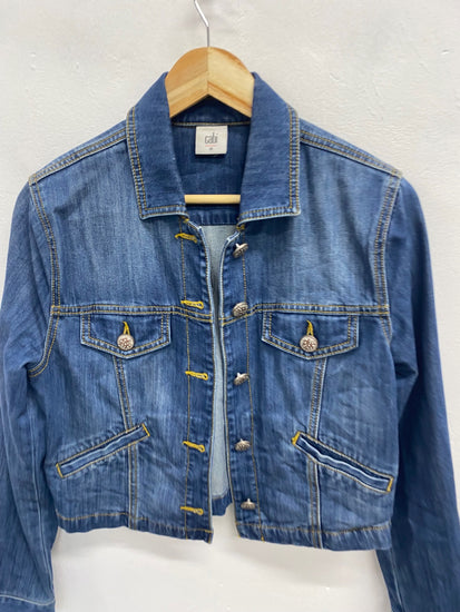 Fabulous Cabi Denim Jacket UK M Blue boho EW004