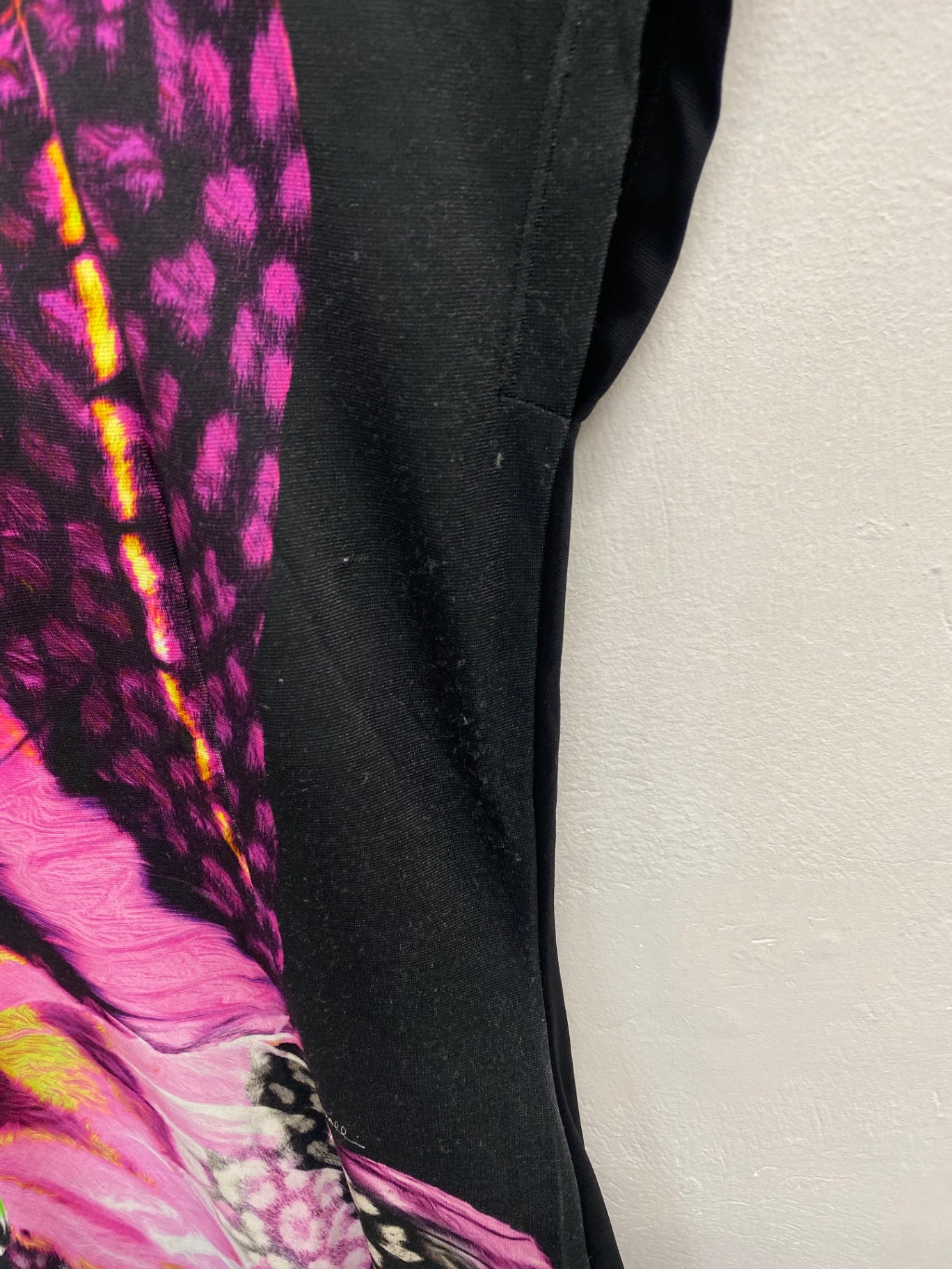 Fabulous Just Cavalli Midi Dress Uk 10 Pink butterfly y2k CP002