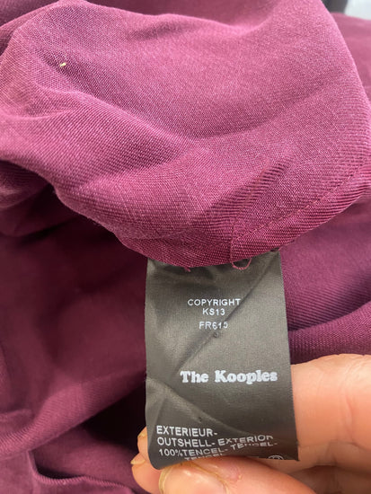 Fabulous The Kooples Mini dress UKS Maroon casual CP002