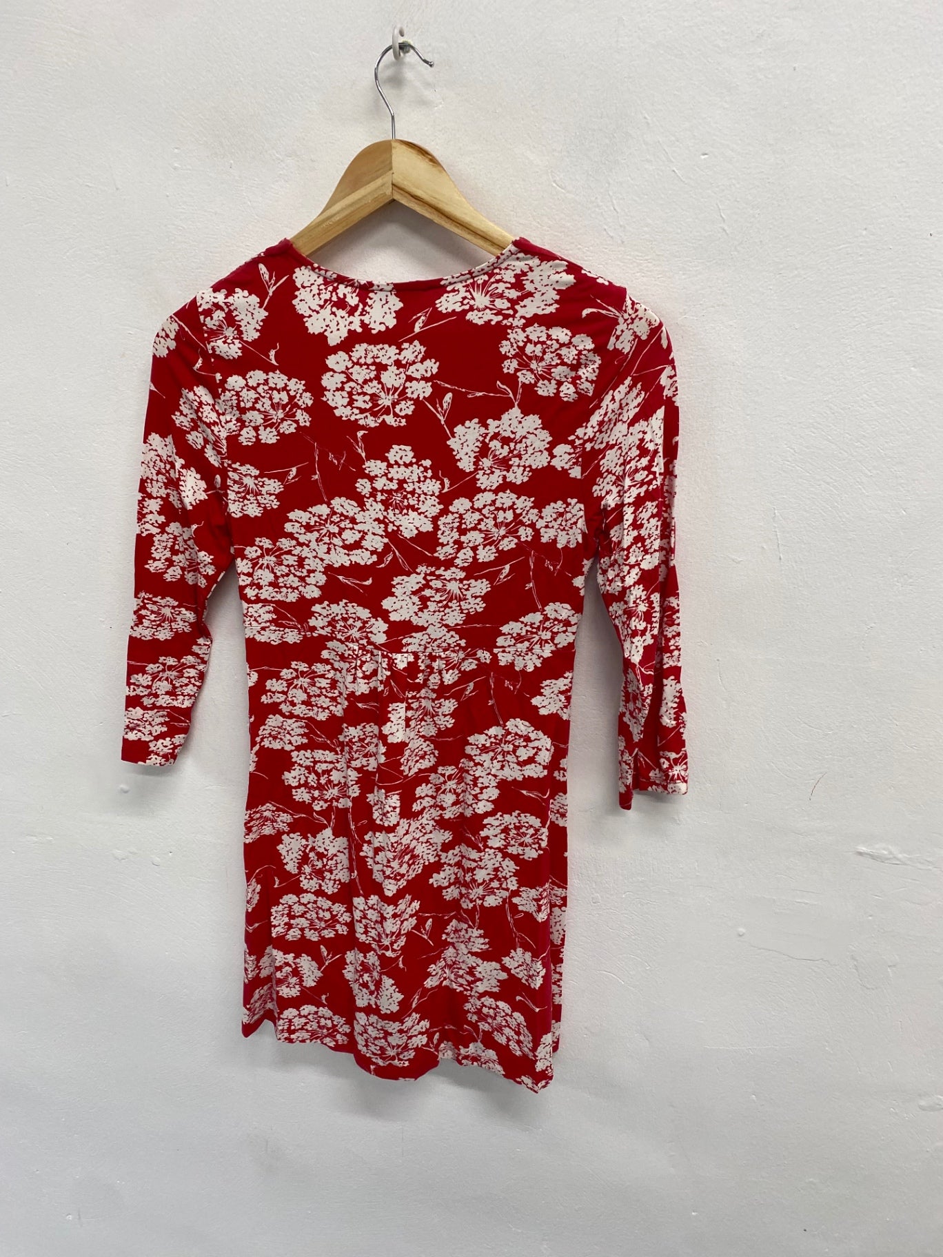 Fabulous Lk Bennett Mini Dress UK S Red white floral y2k YS486