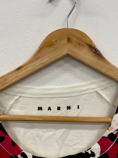 Fabulous Marni Tavi Sacley T-Shirt Red floral pattern UK10 CP002