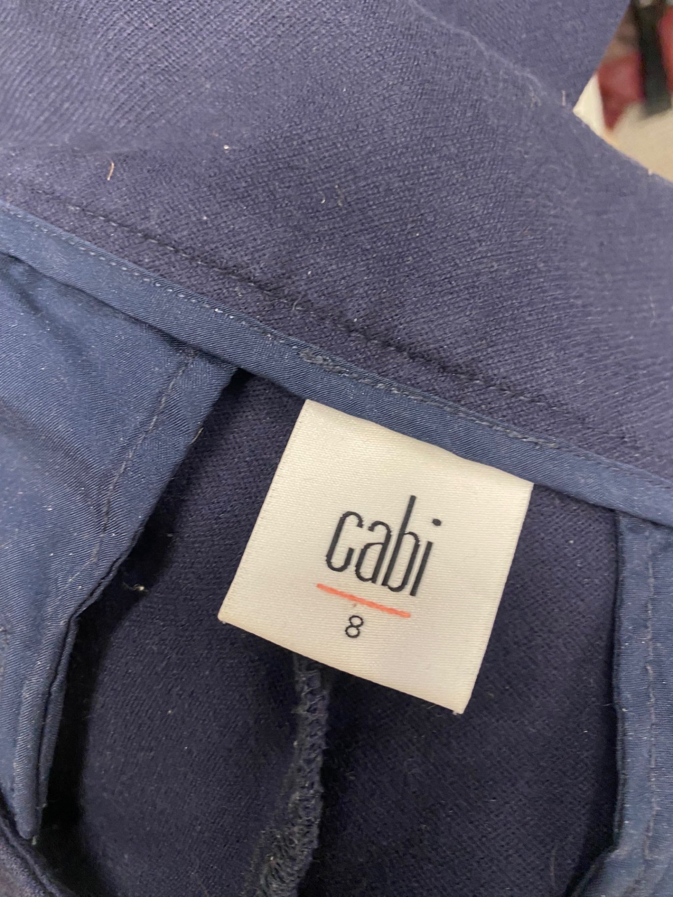 Fabulous Cabi Tailored trousers UK 12 Navy Blue EW005