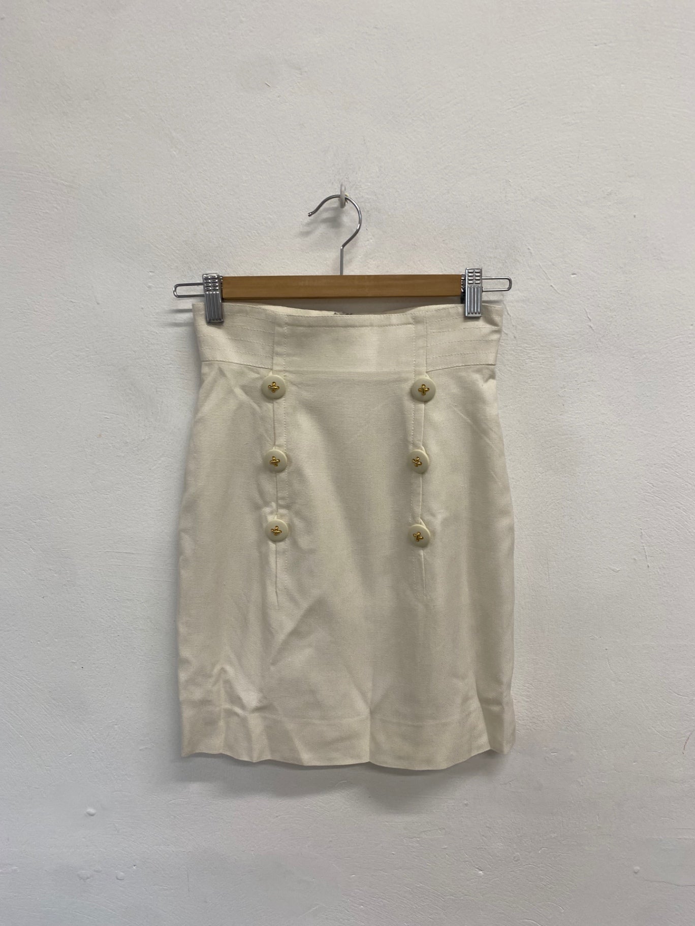 Fabulous Miss ashida Midi Skirt W 24 Cream formal YS486