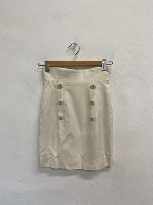 Fabulous Miss ashida Midi Skirt W 24 Cream formal YS486