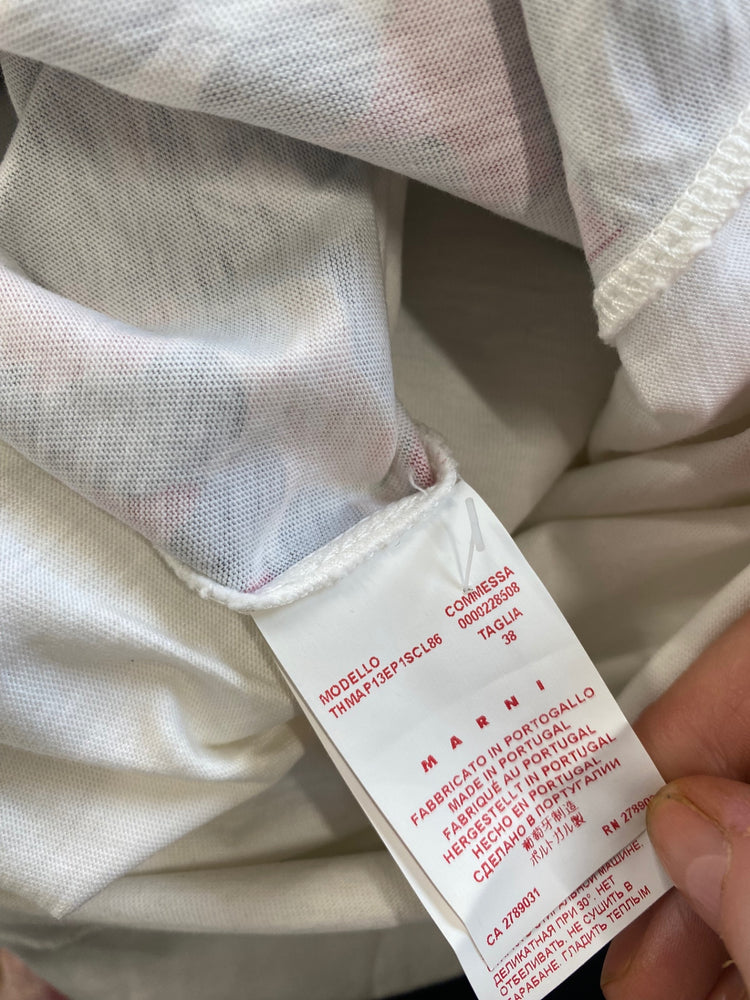 Fabulous Marni Tavi Sacley T-Shirt Red floral pattern UK10 CP002