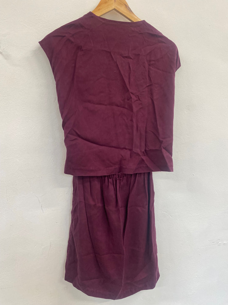 Fabulous The Kooples Mini dress UKS Maroon casual CP002