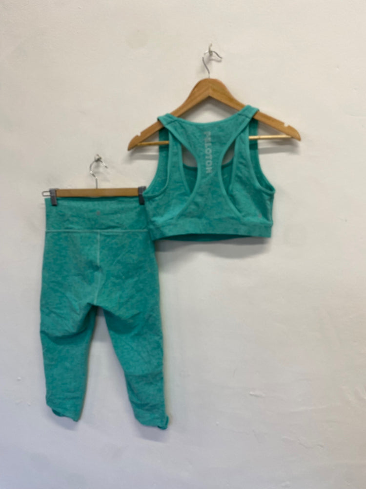 Fabulous Peloton Gym Co-ord UK M Blue active FH003