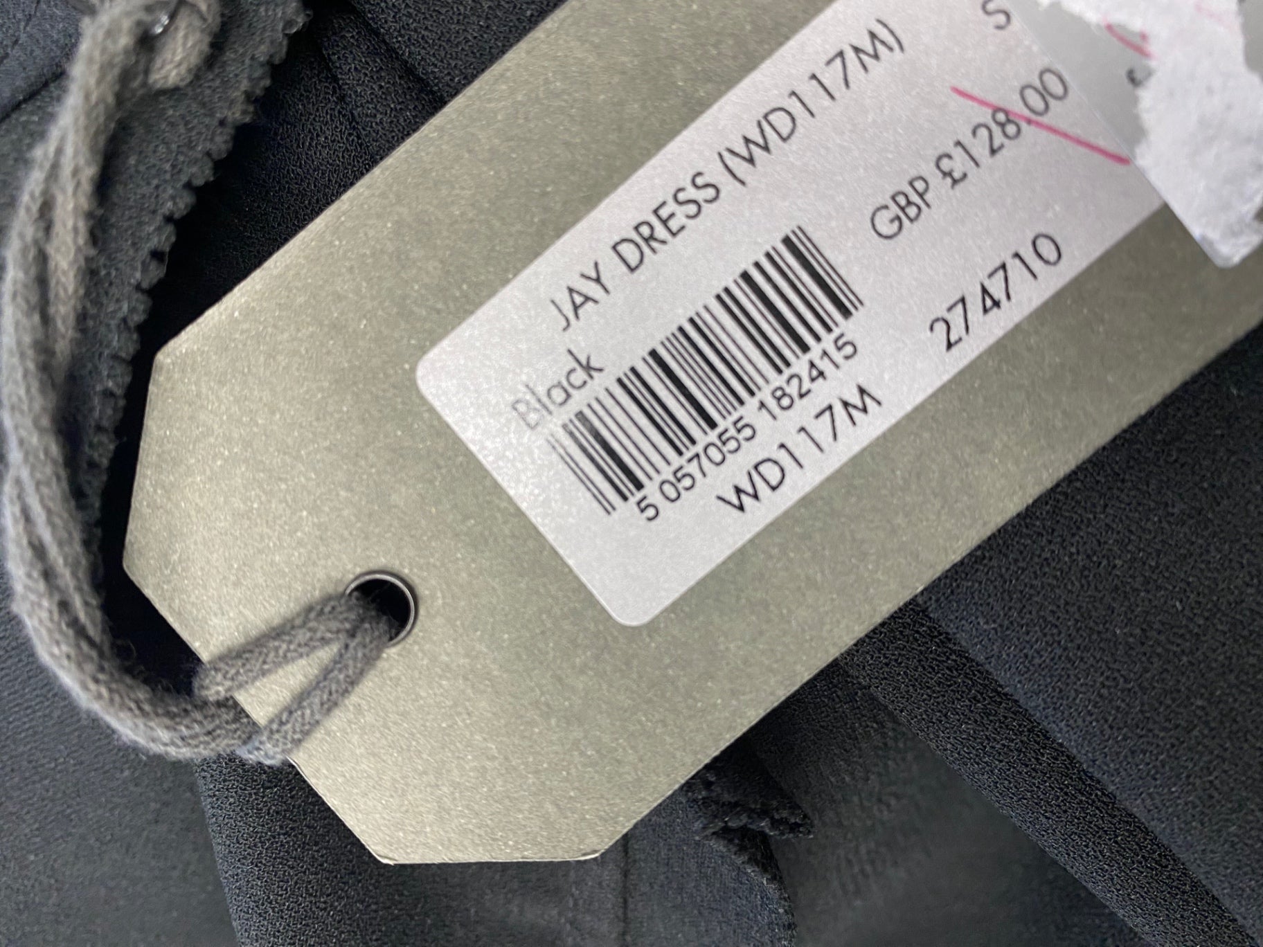 Fabulous All Saints jay floaty Midi Dress UK S Black YS486