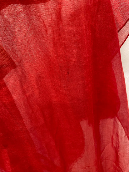 Fabulous Moschino Scarf One size Red teddy silk wool YS486