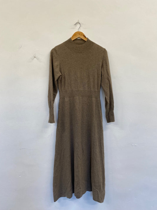 Fabulous OMR Cashmere super soft Dress UKS Taupe FH003