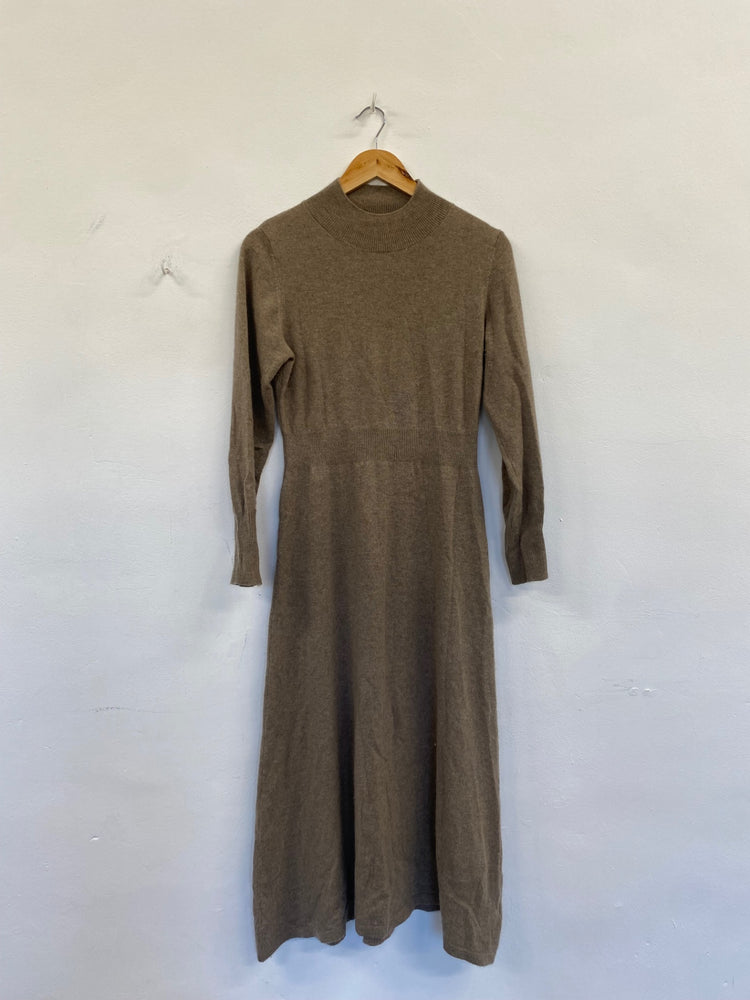 Fabulous OMR Cashmere super soft Dress UKS Taupe FH003