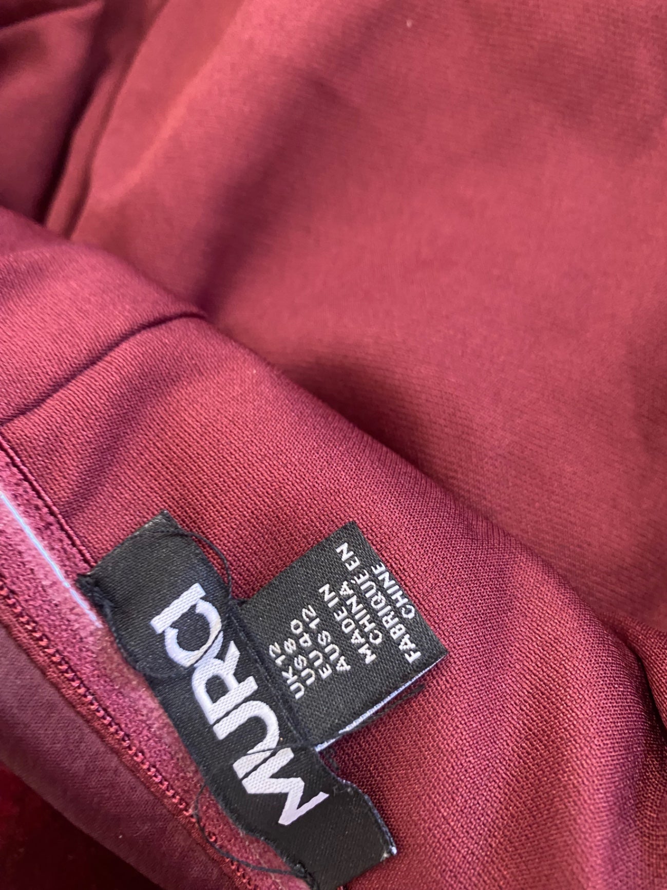 Fabulous Murci babydoll velvet party Dress UK12 Burgundy CP002