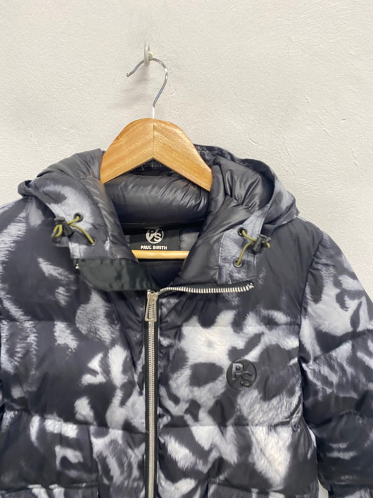 Fabulous Paul Smith Puffer Jacket UK S Black grey animal YS486
