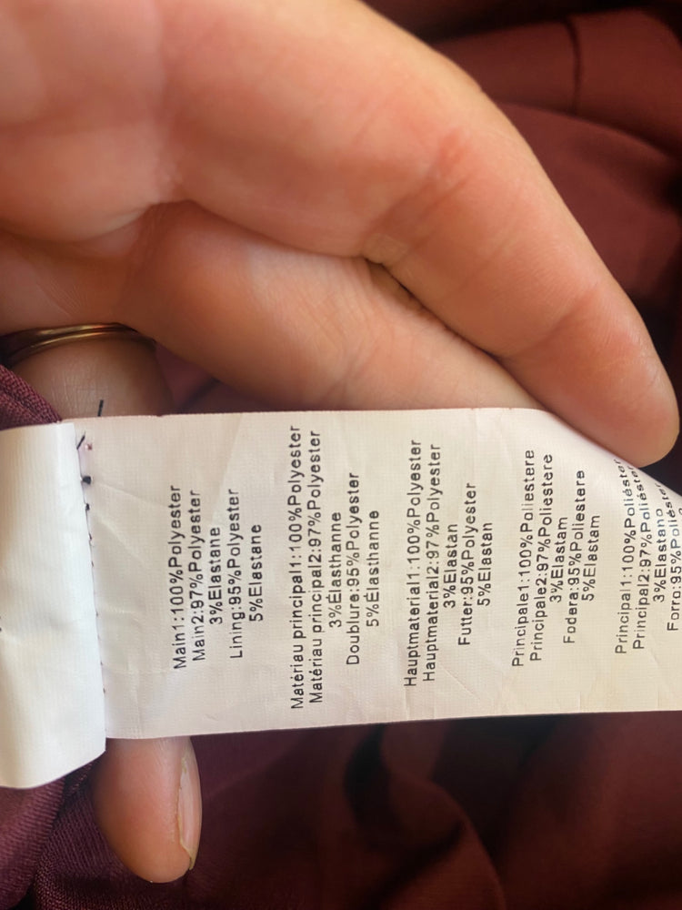 Fabulous Murci babydoll velvet party Dress UK12 Burgundy CP002