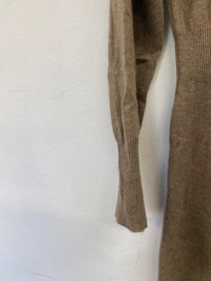 Fabulous OMR Cashmere super soft Dress UKS Taupe FH003