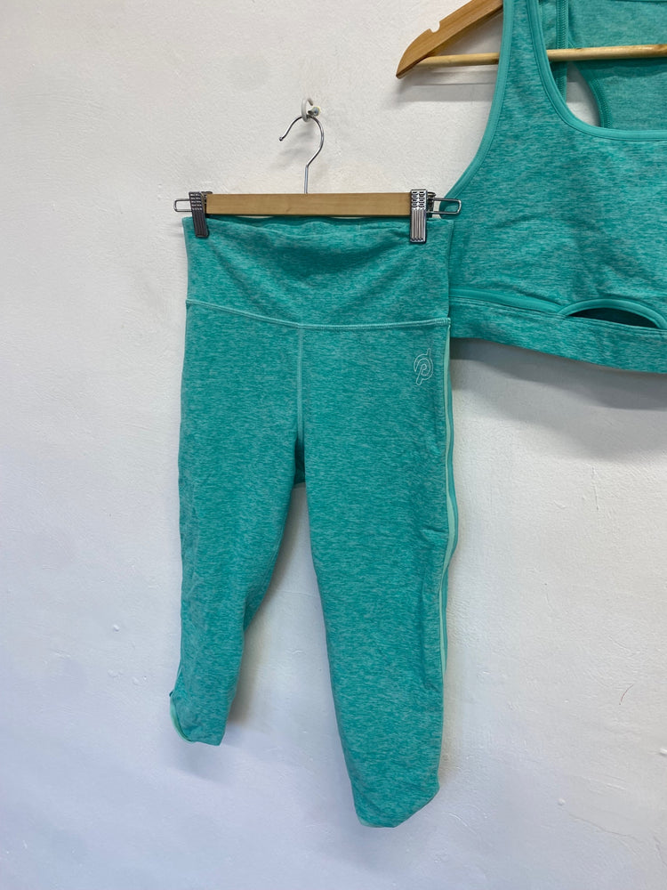 Fabulous Peloton Gym Co-ord UK M Blue active FH003