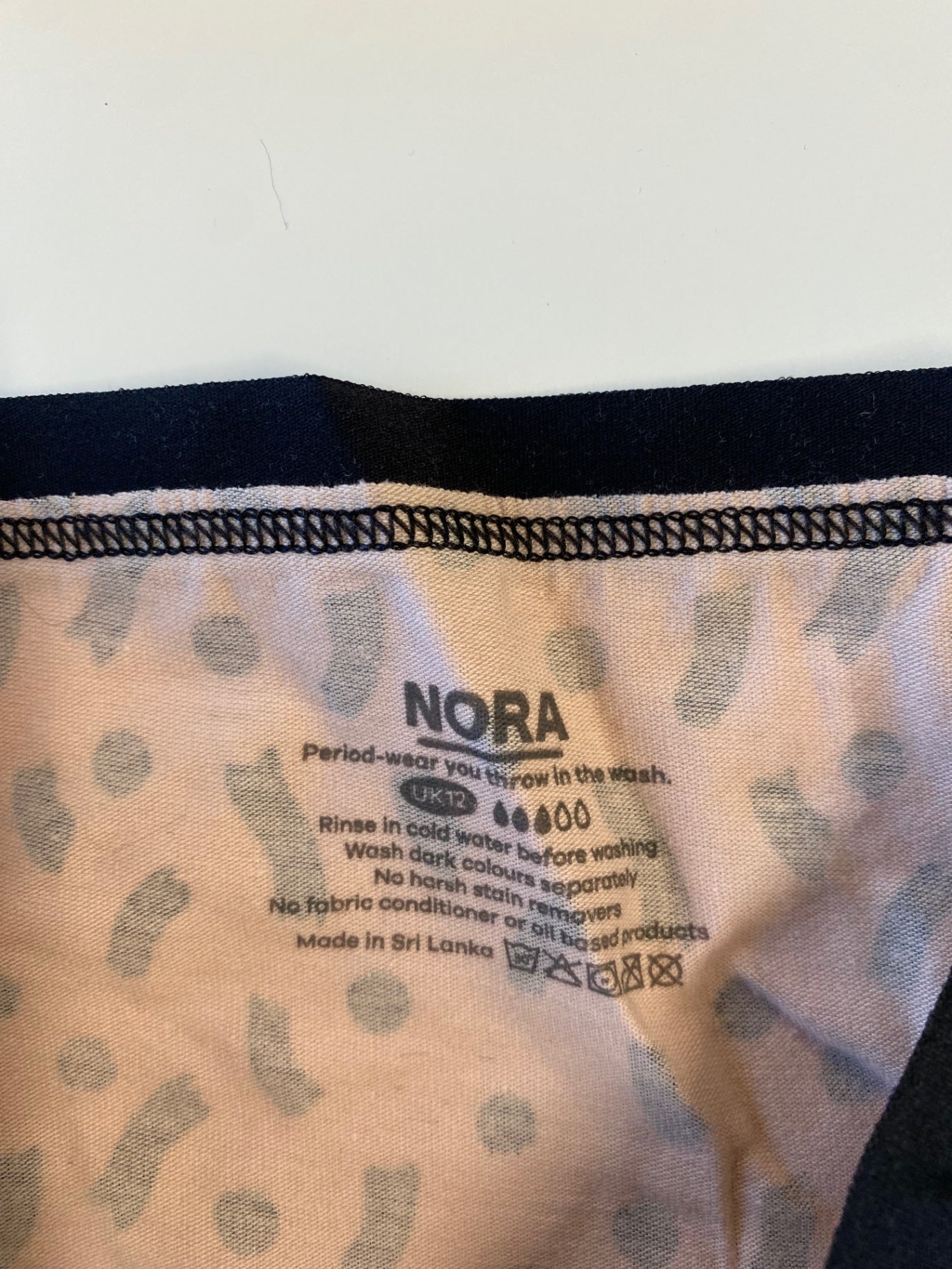 Fabulous NORA anima print period pants Underwear UK12 Black beige Bikini MS479