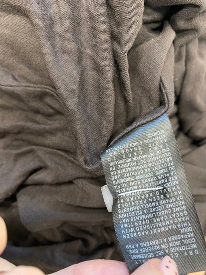 Fabulous All saints Spitalfields Tunic Dress y2k jewel UK 8 Charcoal Grey YS486