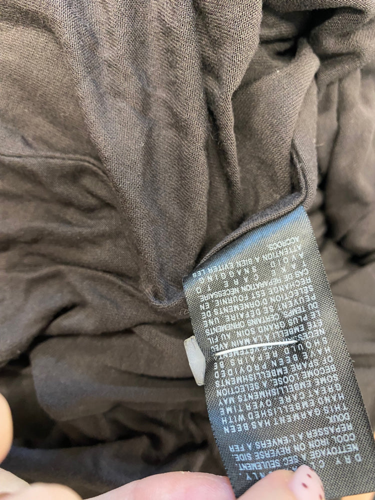 Fabulous All saints Spitalfields Tunic Dress y2k jewel UK 8 Charcoal Grey YS486