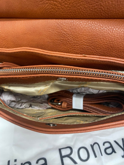 Fabulous Edina Ronay saddle handBag Medium Tan Brown JB483