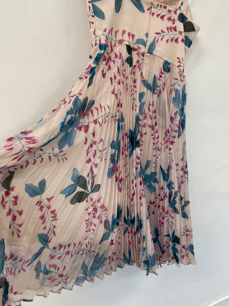 Fabulous Karen Millen Ascot Dress UK10 Blush floral occasion Event FH003