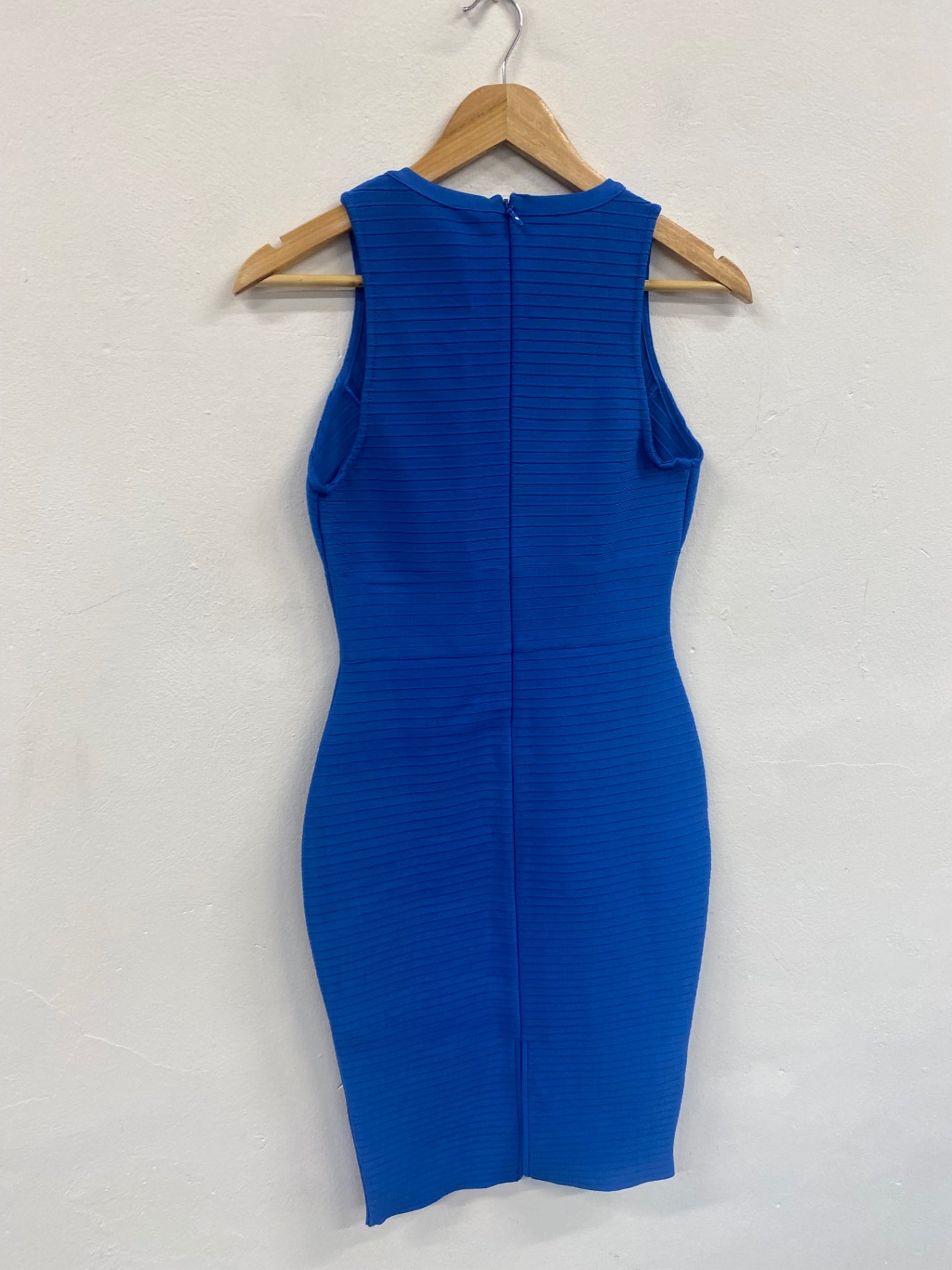 Fabulous Sosandar bandange bodycon Dress UK8 Blue Sexy FH003