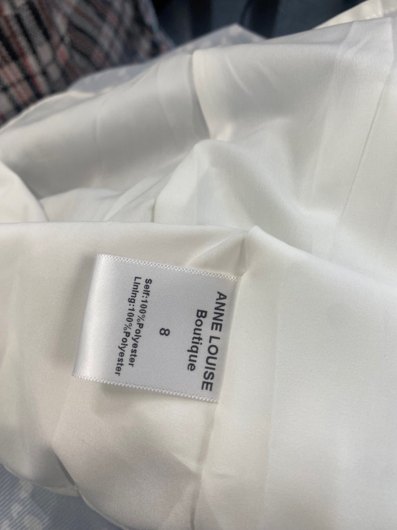 Fabulous Anne Louise boutique pin up retro Dress UK8 Navy blue FH003