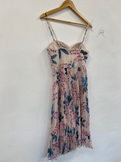 Fabulous Karen Millen Ascot Dress UK10 Blush floral occasion Event FH003