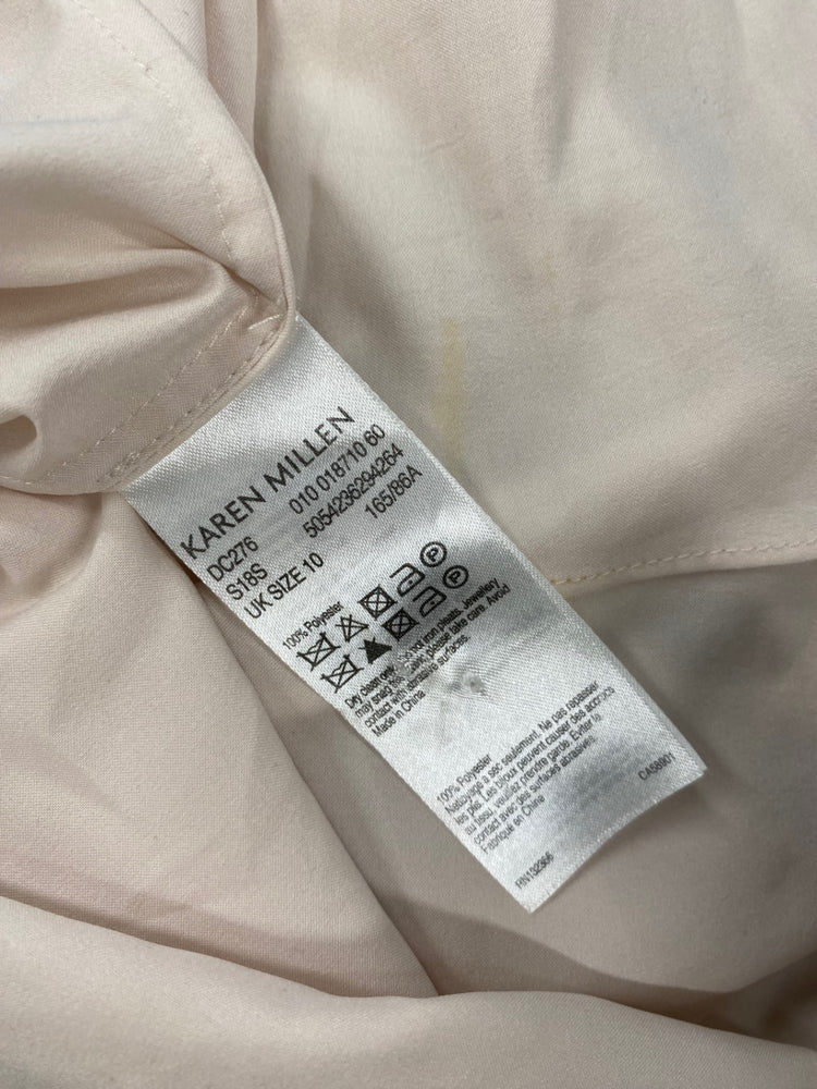 Fabulous Karen Millen Ascot Dress UK10 Blush floral occasion Event FH003