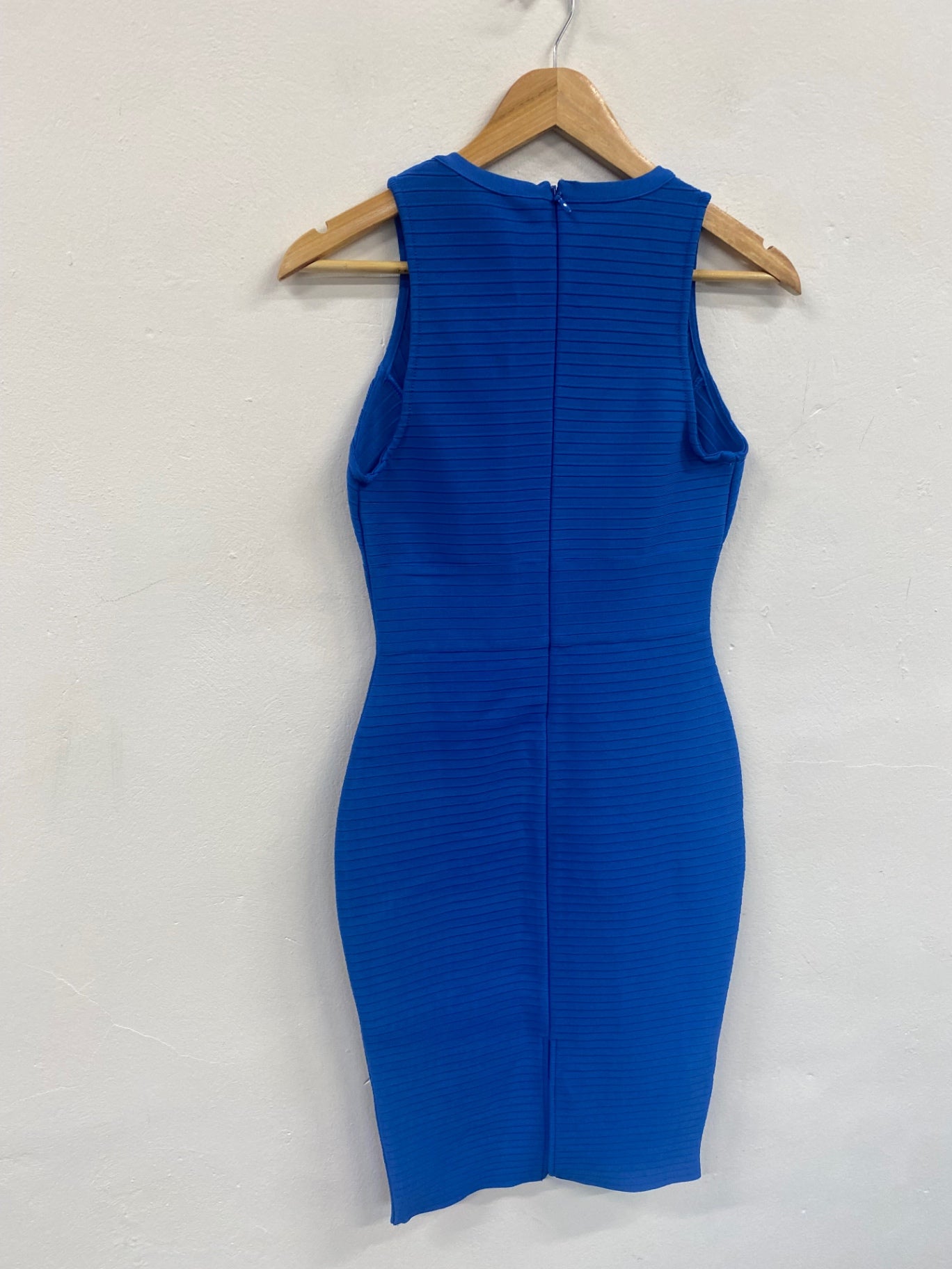 Fabulous Sosandar bandange bodycon Dress UK8 Blue Sexy FH003