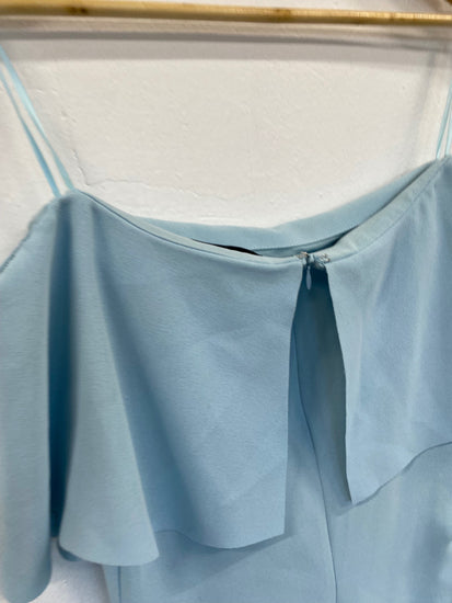 Fabulous Reiss Balm occasion party Dress UK12 Light Blue GM485