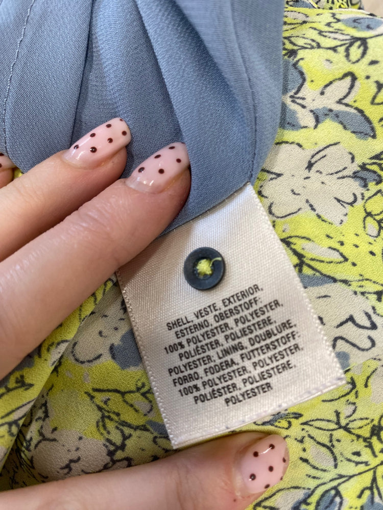 Fabulous Anthropologie Maeve Mini Dress UK S Green floral GM485