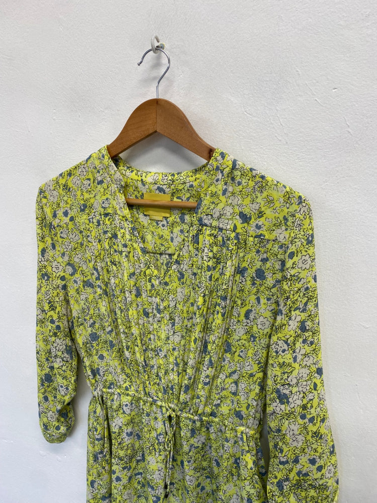 Fabulous Anthropologie Maeve Mini Dress UK S Green floral GM485
