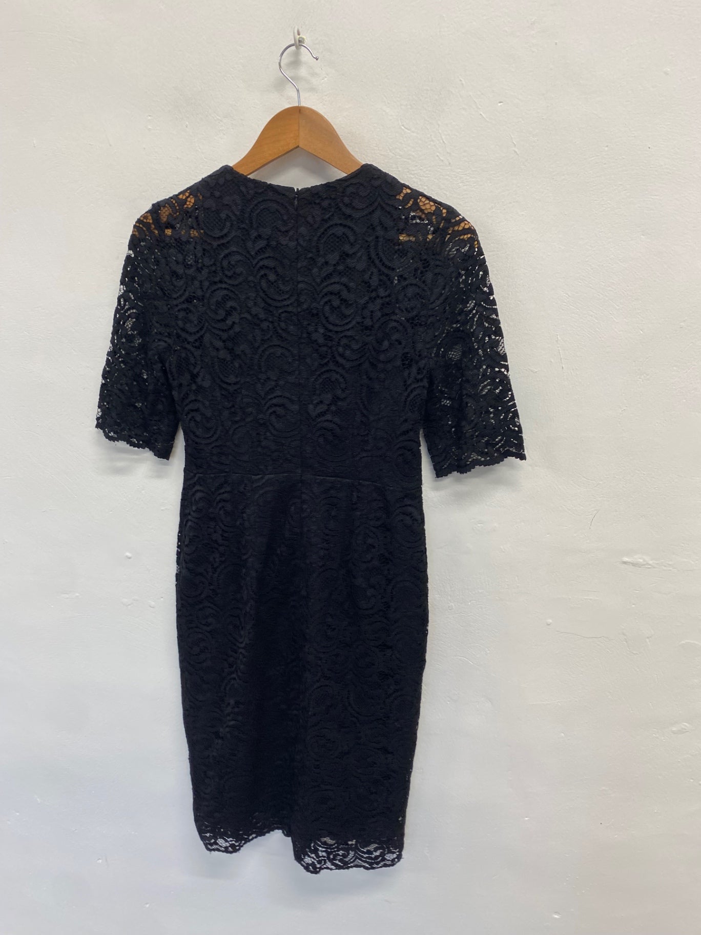 Fabulous L.K. Bennett Midi Dress UK 10 Black lace evening GM485
