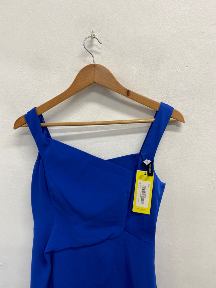 Fabulous Karen Millen Midi Dress UK 12 Blue special occasion GM485