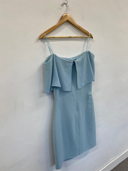 Fabulous Reiss Balm occasion party Dress UK12 Light Blue GM485